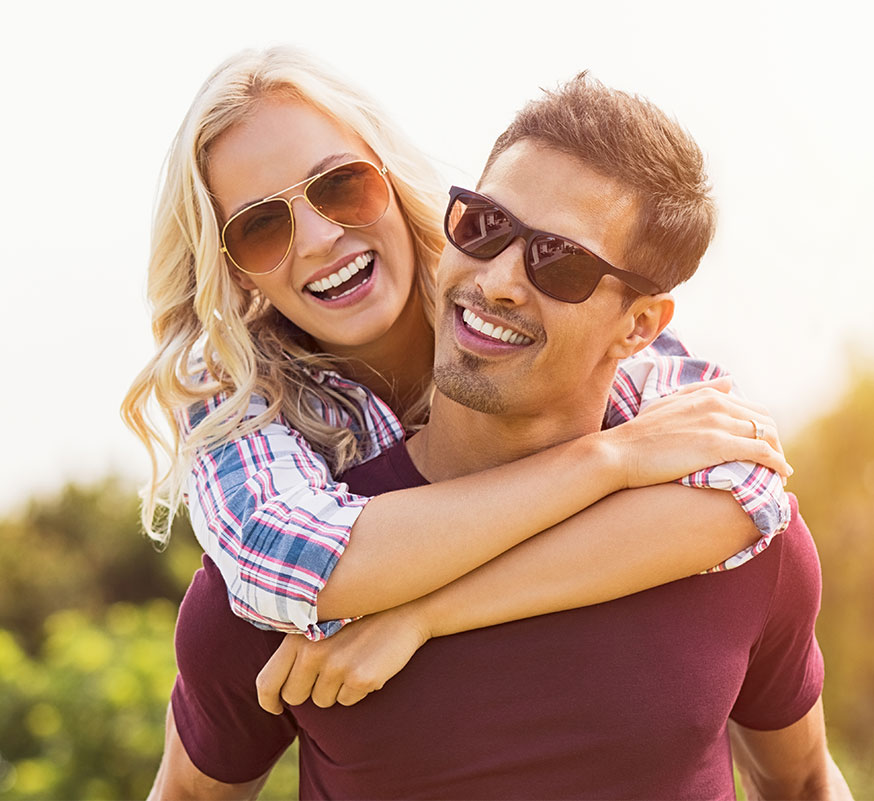 smiling couple